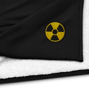 Radioactive by Nuthouse Designs - Embroidered Sherpa Blanket - Picture 1 of 2