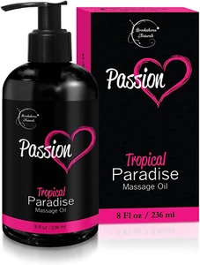 Passion Sensual Massage Oil for Couples | 100% Natural Body Massage Oil for Date - Picture 1 of 11