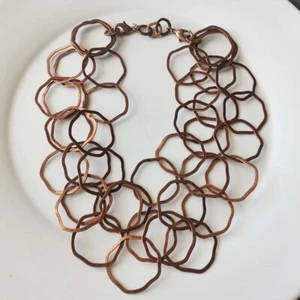 New 18" Premier Designs Multi-Strands Collar Necklace Gift Vintage Women Jewelry - Picture 1 of 3