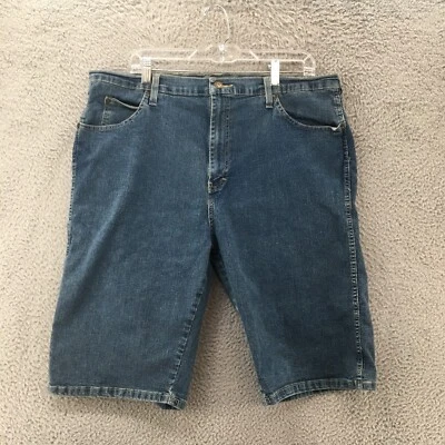 Dickies Bermuda Shorts Mens 40 (Actual 38x21) Blue Denim High Rise Med Wash Zip - Image 1 of 4