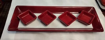 Bandeja para servir arándanos Pampered Chef Simple Additions con 4 pequeños cuadrados Foto 1 de 4