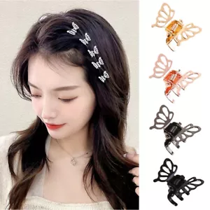 1pc Fixed Clip Side Clip Hair Accessories Hollowed Butterfly Small Grab Clip/s - Picture 1 of 24