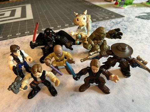 star wars galactic heroes lot 2001-2011 Han Vader Wookie Tauntaun Mace Cad Bane Cover
