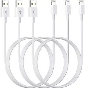 USB a to Lightning Cable 3ft 3pack Apple Mfi Certified Apple Lightning Iphone... - Picture 1 of 7