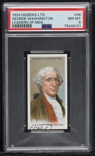 1924 ITC Leaders of Men Tobacco Ogden's Back George Washington #46 PSA 8 3q4