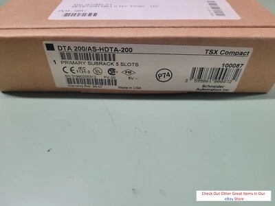 NUEVO EN CAJA SCHNEIDER TSX COMPACT DTA 200/AS-HDTA-200 SUBRACK PRIMARIO, 5 RANURAS Foto 1 de 2