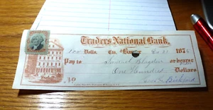 Maine, Bangor, 1875, Traders Bank Bldg., solide Erhaltung - Bild 1 von 3