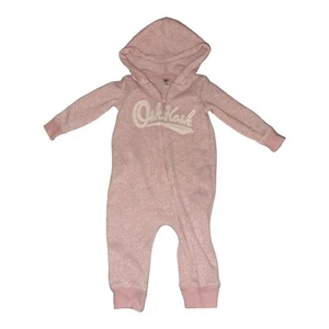 Osh Kosh Baby B'Gosh Hooded Jumpsuit Coveralls Winter Sherpa Pink 12 Months NWT - Picture 1 of 6