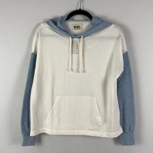 Madewell MWL SkyTerry Pulliver Hoodie Sweatshirt in Colorblock Sz XXS - Picture 1 of 11