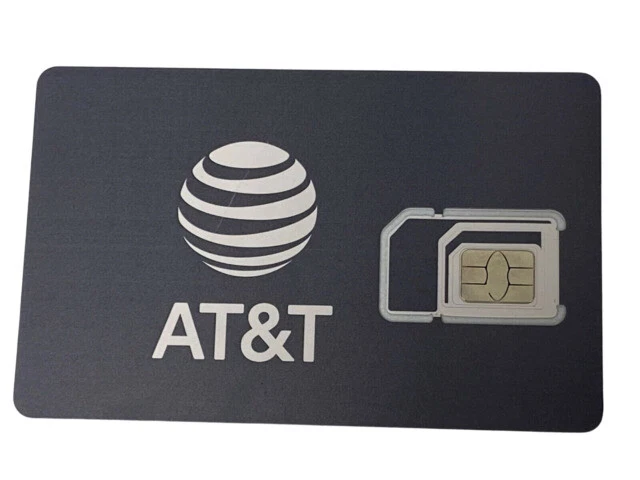 AT&T 6821B 4G 5G Triple Cut SIM Card