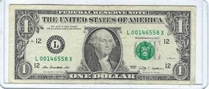 RARO $1 Billete de un dólar de lujo X-Note X Note 2009 L Bloque Grupo X RARO L00146558X - Imagen 1 de 2