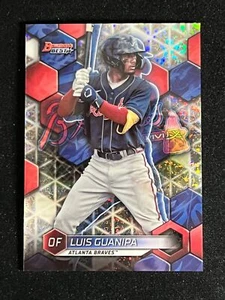 2023 Bowman's Best LUIS GUANIPA MINI-DIAMOND REFRACTOR 218/299 BRAVES TP-21 - Picture 1 of 2