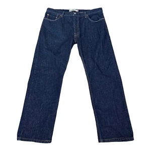 Vintage Levis 505 Straight Fit Jeans Men 40x30 Blue Denim Dark Wash - Picture 1 of 9