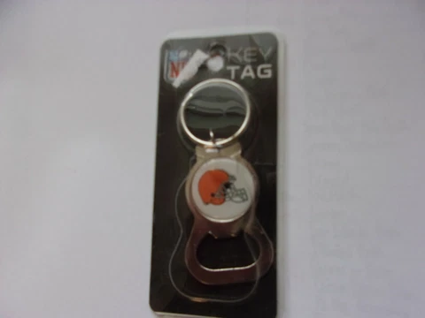 2 Cleveland Browns Bottle Opener Key Ring. You'll get 2. White Enamel  #JS104 Cover