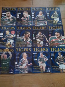Pacchetto programma Leicester Tigers 1999/2000 Matchday X12 - Foto 1 di 13
