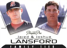 2006 TRISTAR Prospects Plus Family Ties 5 Jared Lansford Joshua Lansford Oakland
