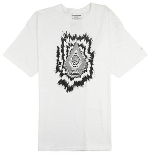 VOLCOM The Projectionist T-Shirt sz S Small White Black - Picture 1 of 3