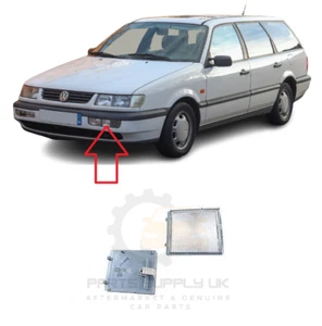 NUOVO PER VW PASSAT 1993-1996 PARAURTI ANTERIORE RIFLETTORE CORTO BIANCO SINISTRO N/S - Foto 1 di 3
