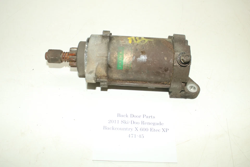 2011 Ski-doo Renegade Backcountry X 137" 600 Etec Xp Starting Starter Motor - Image 1 of 4