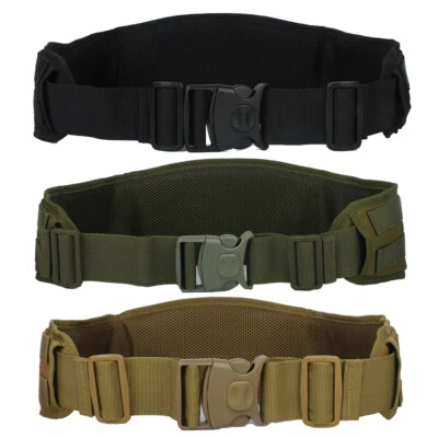 Tactical MOLLE Mesh Padded Heavy Duty Combat Battle Belt Men Military Army Belt - Image 1 of 4