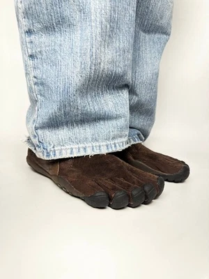 Vibram Fivefinger Brown Opium Suede Leather Shoes Size 43 - Image 1 of 4