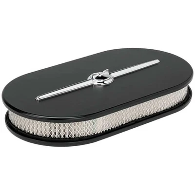 Billet Specialties Oval Air Cleaner Large Streamline Black - Image 1 of 3