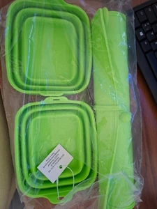 COOKS ESSENTIALS 2er-Set Schüsseln & Schneidebrett faltbar rollbar Silikon - Bild 1 von 6