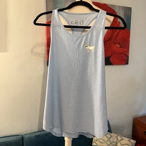 Goat USA Women's Racerback Tank Top Size M Medium Blue - Picture 1 of 6