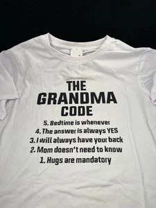 Brand New 100% Cotton GRANDMA CODE Women’s T-shirt Extra Large ~ NWT - Picture 1 of 2