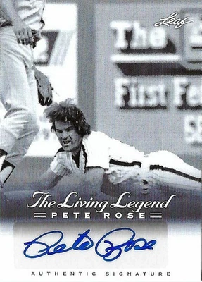 Pete Rose 2012 Leaf Living Legend autógrafo automático AU 40 Cincinnati Reds Foto 1 de 2