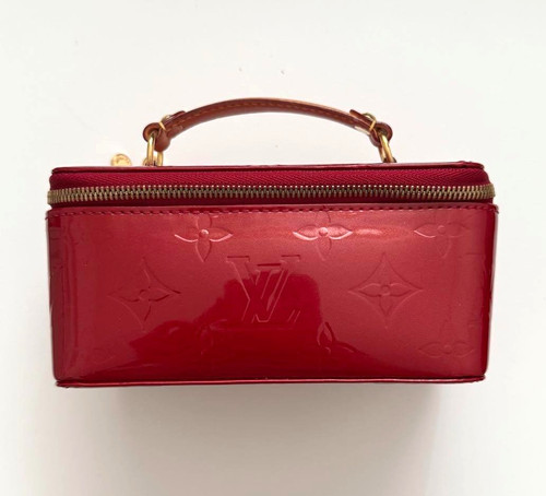 LOUIS VUITTON（LV） Louis Vuitton M91273 Monogram Vernis Portagioie Vanity Bag Rosso Francia Giappone