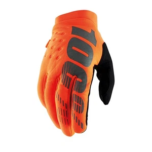 GUANTI 100% BRISKER FLUO ORANGE/BLACK (L) - Foto 1 di 5