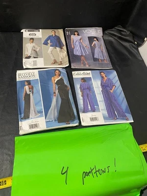 VOGUE patrones de costura elegante lote de 4 Bellville Sassoon Lynn Mizono + Foto 1 de 4