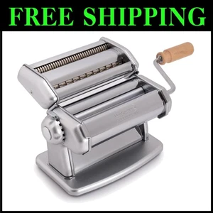 Manual Pasta Maker - IPasta Classic - Durable Steel - Silver - Picture 1 of 11