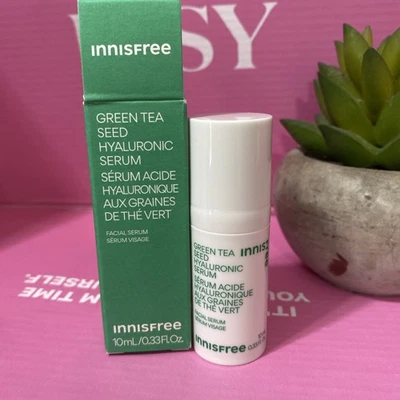 Suero de viaje de ácido hialurónico Innisfree Green Tea MINI 10 ml/0,33 oz - Nuevo en caja Foto 1 de 3