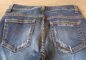 Folies Blugirl Jeans Italy W 27 x L 31 Stretch Slim Fit Diamantes  Exceptional.. - Picture 1 of 13