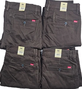 Pantalón chino ajustado elástico marrón Levis XX para hombre W32 W34 W36 - Imagen 1 de 9