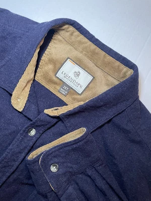 Legendary Whitetails Buck Camp Flannel Shacket Corduroy Cuffs Size 2XT - Image 1 of 4
