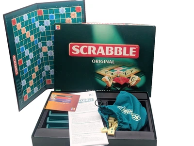 Scrabble Original Mattel Gesellschaftsspiel Brettspiel vollständig Gut - Bild 1 von 4