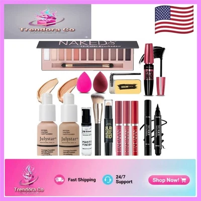 Complete All-in-One Makeup Kit for Women - 12 Colors, Hypoallergenic & Versatile - Image 1 of 4