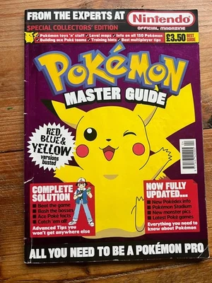Nintendo official magazine Pokemon Master Guide Rare & Vintage Red/Blue/Yellow - Bild 1 von 4