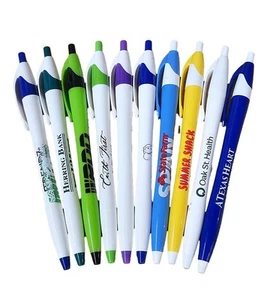 Ink Pens Ballpoint Pens with Click Retractable Black Ink - Set of 10 Misprints - Picture 1 of 5