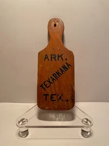 1943 Texarkana Arkansas & Texas Beta Delta Schwesternschaft Neuheit Holzpaddel 7 3/8" - Bild 1 von 3