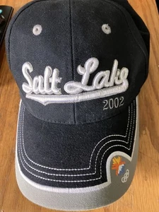 Salt Lake City 2002 Olympics Winter Games XIX Adjustable Vintage Hat Cap Black - Picture 1 of 3