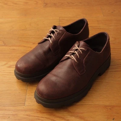 Camper Brown Leather Lace Up Oxford Shoes Women's Comfort Walking Casual Size 39 - Image 1 of 4