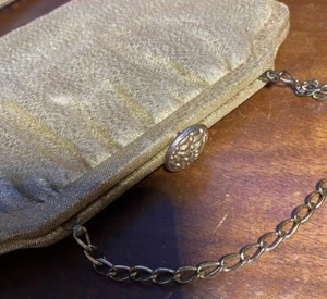Vintage Gold Clutch Perfect For Prom, Wedding, Date Night 1950s - Picture 1 of 6