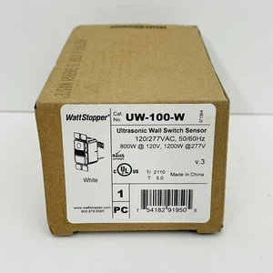 Legrand WattStopper UW-100-W Ultrasonic Wall Switch Occupancy Sensor White ~NEW~ - Picture 1 of 1