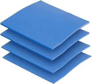 4 Pack Thermal Pad,100X100Mm 0.5Mm 1Mm 1.5Mm 2Mm Highly Efficient Thermal Conduc - Picture 1 of 3