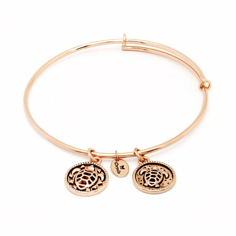 Pulseira expansível Chrysalis Serenity folheada a ouro rosa CRBT0311RG - Imagem 1 de 1