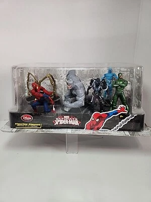 MARVEL ULTIMATE SPIDER-MAN 6 Piece Figurine Playset Disney Store Exclusive NIB - Image 1 of 4